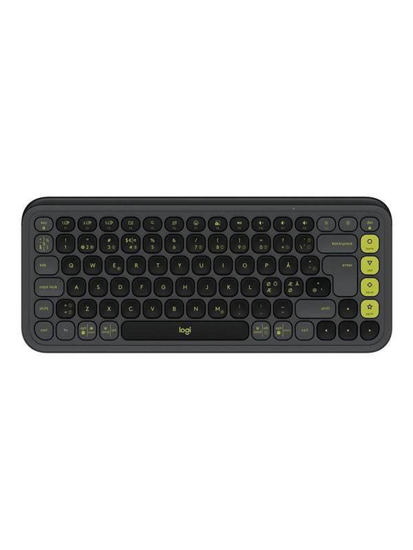 Logitech POP Icon Keys - Tastatur - Nordisk - Grå