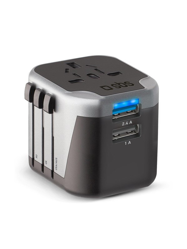 SBS Universal rejseadapter 12W