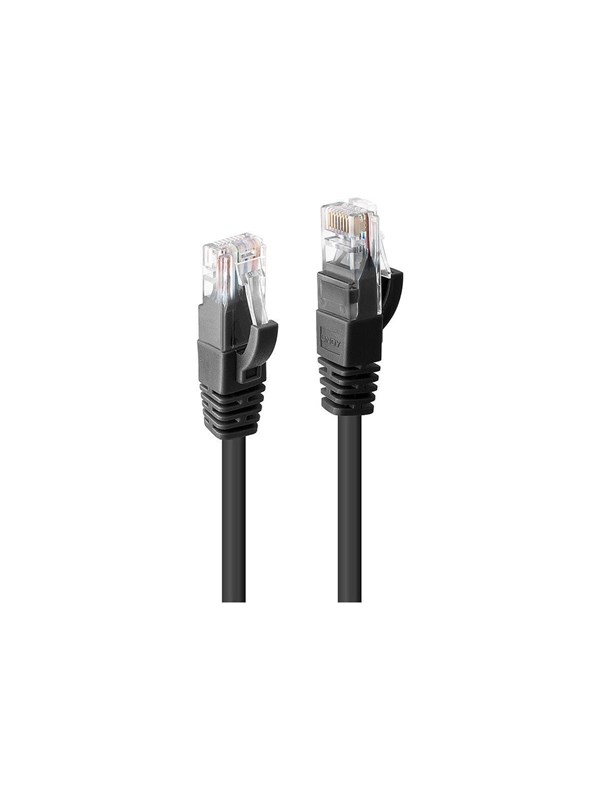 Lindy patch cable - 7.5 m - black - Sort - 7.5m