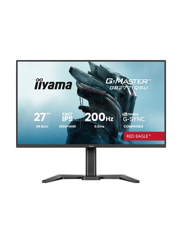 iiyama G-MASTER Red Eagle GB2771QSU-B1 27" IPS 2560 x 1440 (2K) HDMI DisplayPort 200Hz