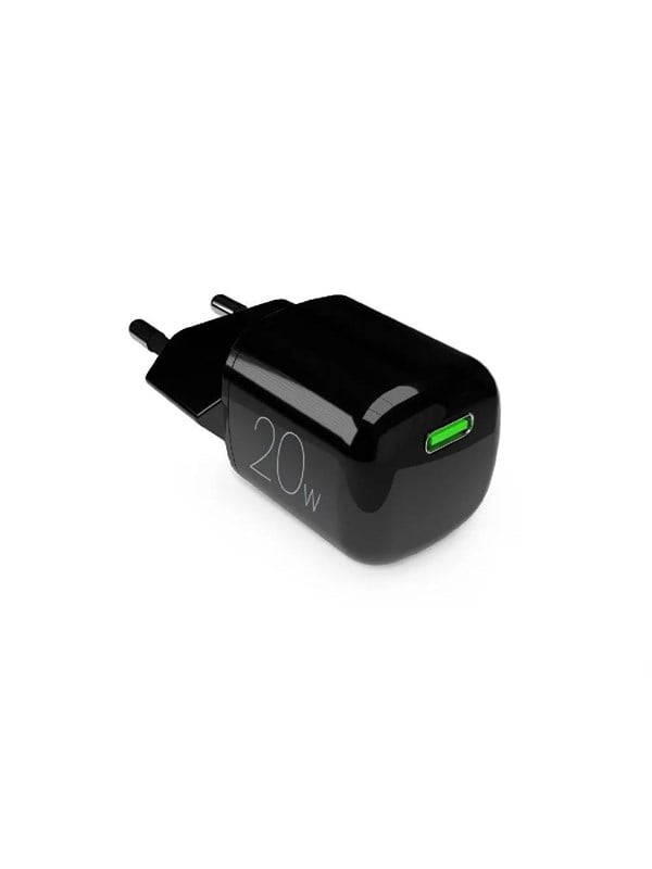 PURO MiniPro Wall Charger GaN - Strømoplader 1 x USB-C 20W PD (sort)