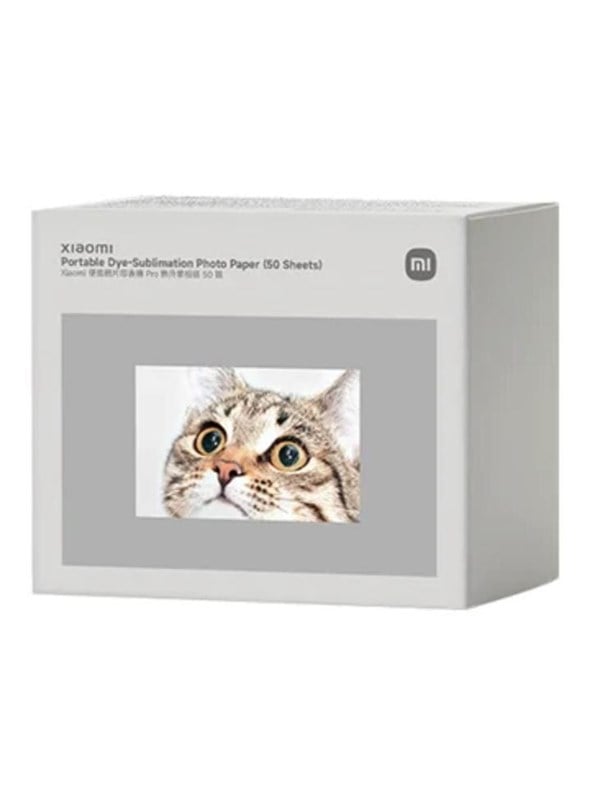 Xiaomi Portable Dye-Sublimation Photo Paper (50 Sheets)