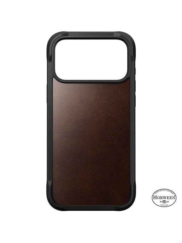 Nomad - Rugged Leather Case - iPhone 17 Pro Max | Rustic Brown | Horween