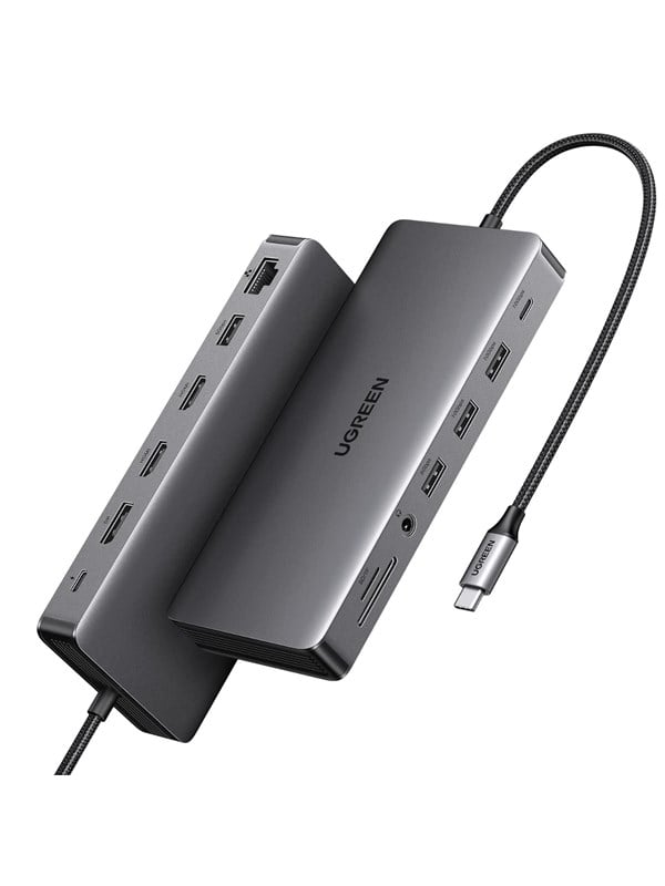 UGREEN 13in1 USB-C - 2x USB-A 3.2 / 2x USB-A 3.0 / USB-C 3.2 / 2x HDMI / RJ45 / SD and TF / AUX / USB-C PD