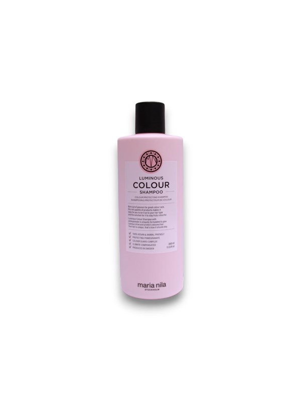 Maria Nila Luminous Color Care With Detangling Brush Shampoo 350 ml & Conditioner 300 ml & Brush - 650 ml