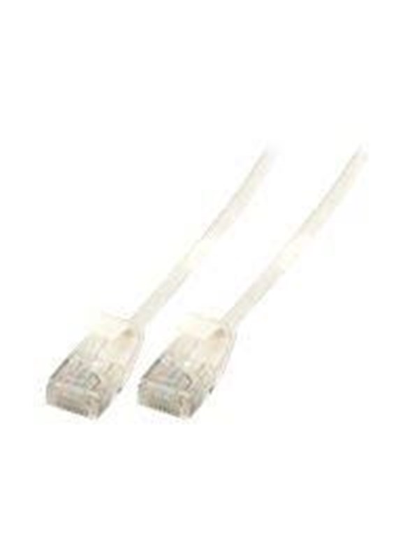 Hersteller: EFB Elektronik RJ45 Patchkabel U/UTP, Cat.6A, Rohkabel TPE 3,6mm ultraflex, 0,15m, weiAz Das ungeschirmte Cat.6A RJ45 Patchkabel