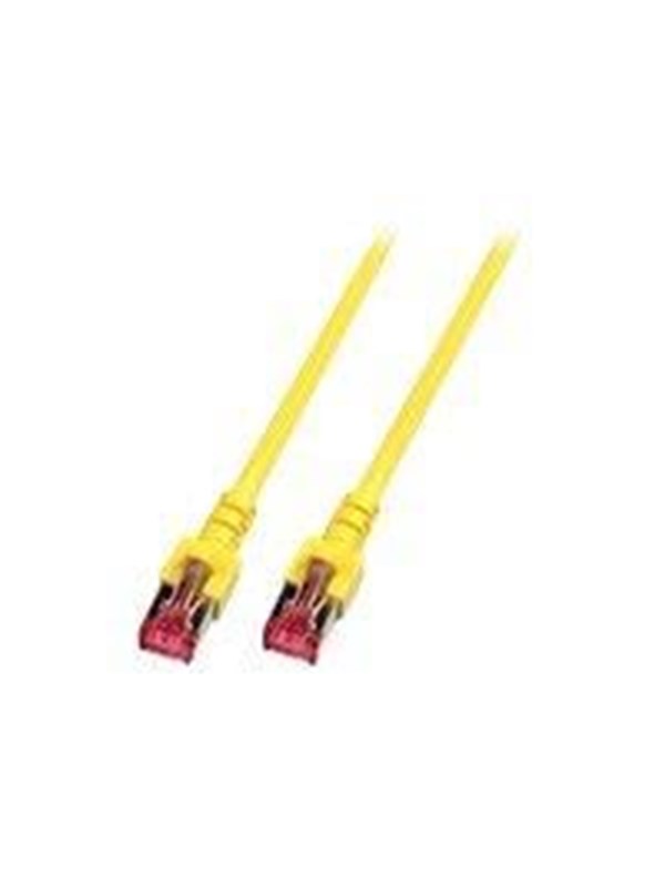 EFB Elektronik RJ45 Patchkabel S/FTP, Cat.6, LSZH, 0.15m, gelb CAT 6 S/FTP CU 0,15m Gul