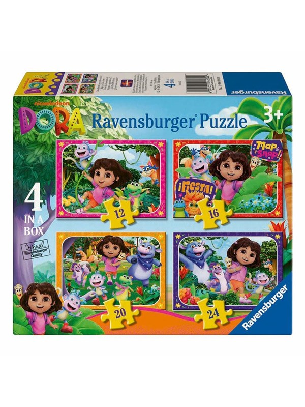 Ravensburger - Dora the Explorer Jigsaw Puzzle: Join the Adventure! - 4 Puzzles billede