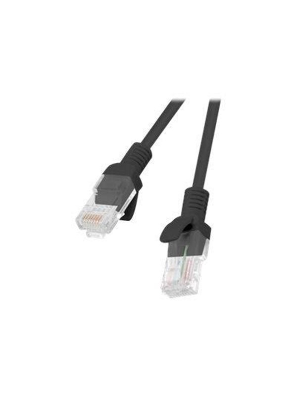 Lanberg patch cable - 15 m - black RAL 9004 - Sort - 15m