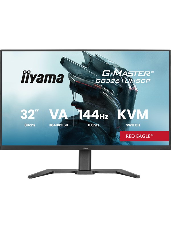 iiyama G-MASTER Red Eagle GB3261UHSCP-B1 32" VA 3840 x 2160 (4K) HDMI DisplayPort USB-C 144Hz Dockingskærm