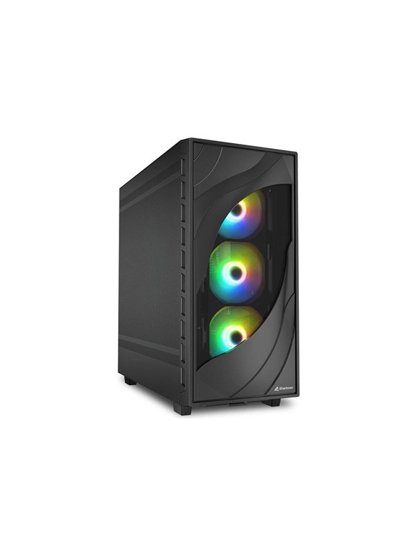 Sharkoon Rebel C80M - Kabinet - Tower - Sort