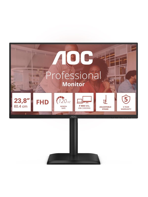 AOC E4 24E4CV 24" IPS 1920 x 1080 (Full HD) HDMI USB-C 120 Hz