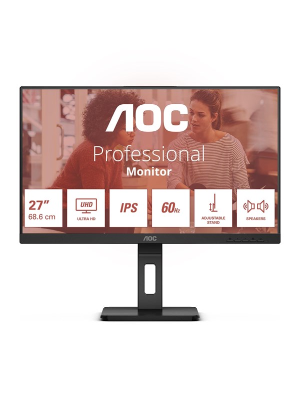 AOC U27E3UF 27" IPS 3840 x 2160 (4K) HDMI DisplayPort 60Hz