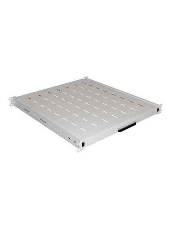 Lanberg - rack sliding shelf - 445 x 500 mm load capacity up to 35 kg 4-point mounting - 1U