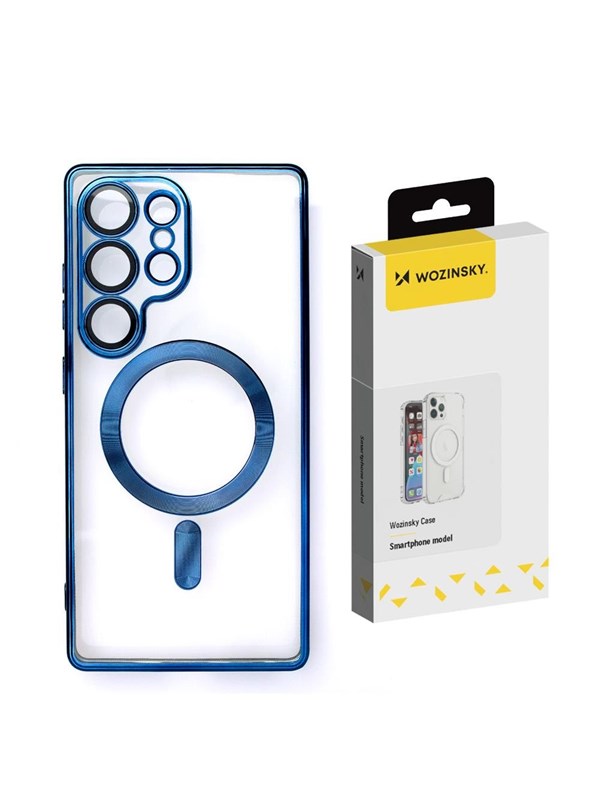 Wozinsky Electroplated Case with Magsafe for Samsung Galaxy S25 Ultra - Blue