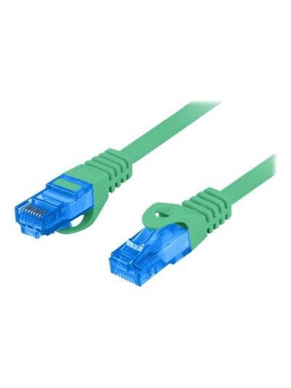 Netværkskabel Cat 6a - Lanberg patchcord 0,5 m, grøn, LSZH