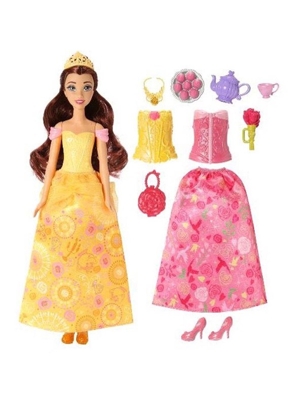 Disney Princess Dukke - 2-i-1 - 31 cm - Storytelling Belle