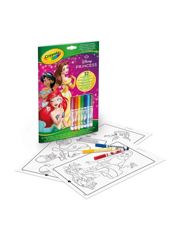 Crayola Aktivitetsog m. Tuscher - 32 side - Disney Princess