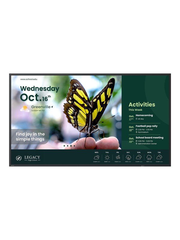 BenQ ST6504 ST04 Series - 65" LED-backlit LCD display - 4K - for digital signage