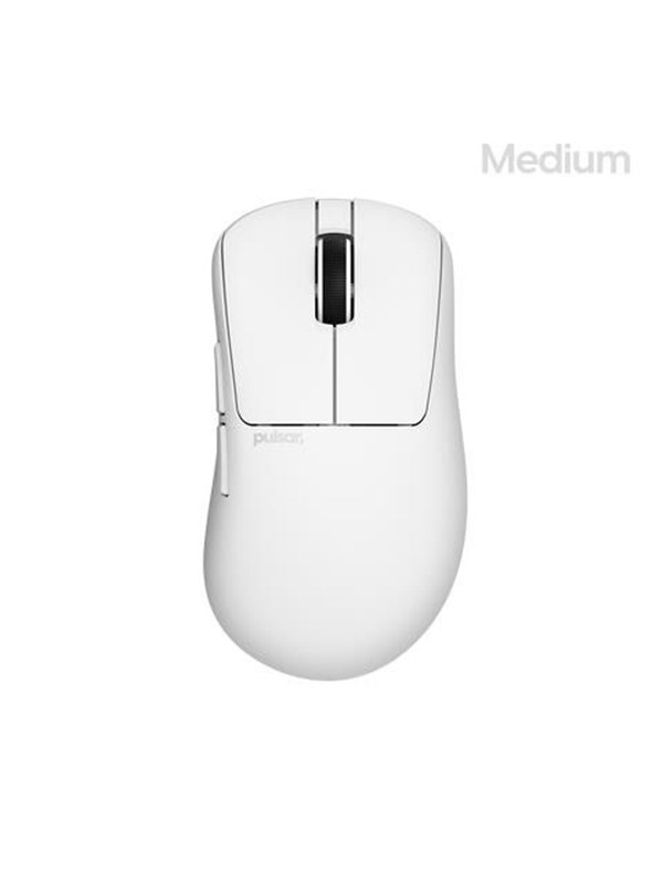 Pulsar Xlite CRAZYLIGHT Medium Wireless (Uyuni White) - Gaming Mus - Optisk - 5 knapper - Hvid