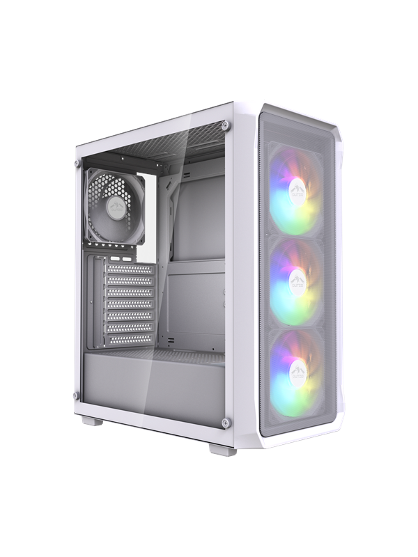 DUTZO C322 Mesh ARGB - Kabinet - Miditower - Hvid