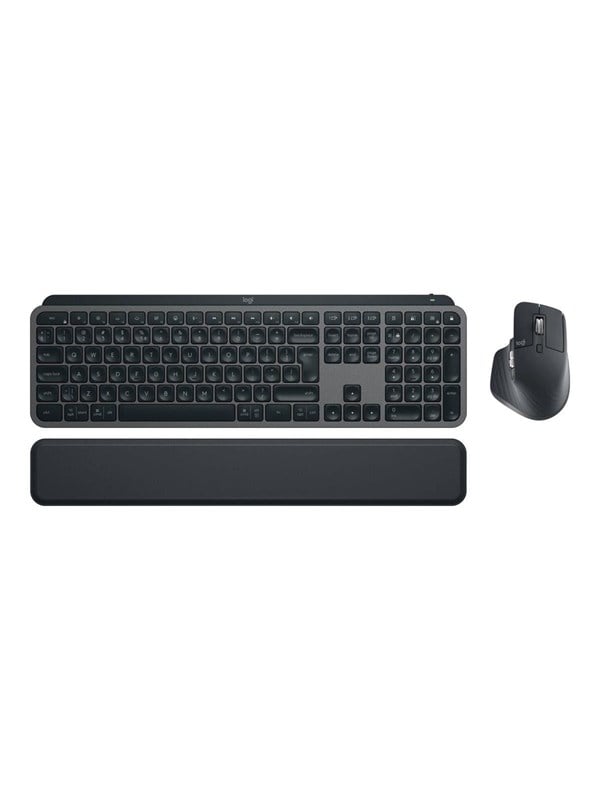 Logitech MX Keys S Combo Graphite (CH) - Tastatur & Mus sæt - Schweizisk - Sort