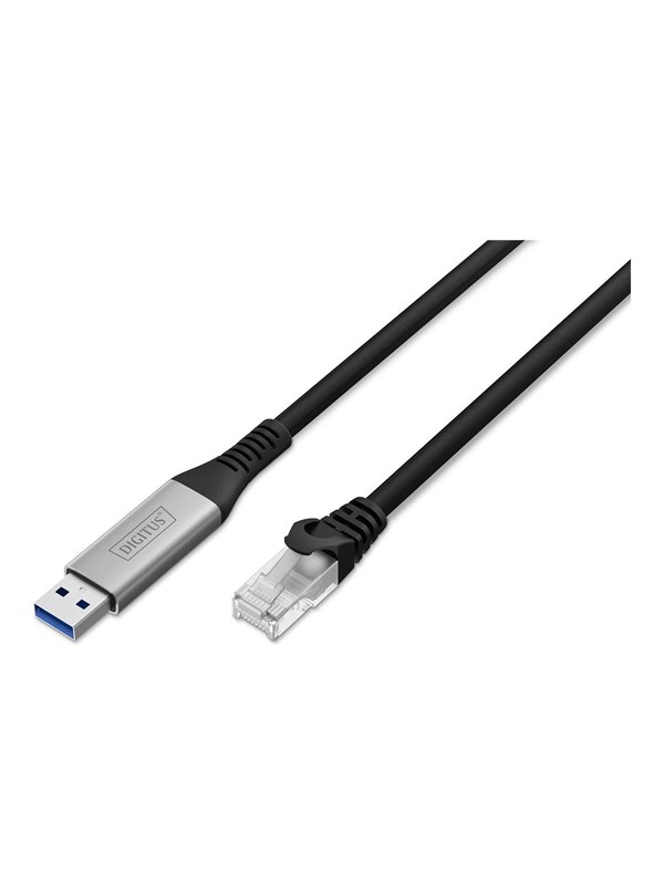 DIGITUS network cable - 5 m - black - Sort