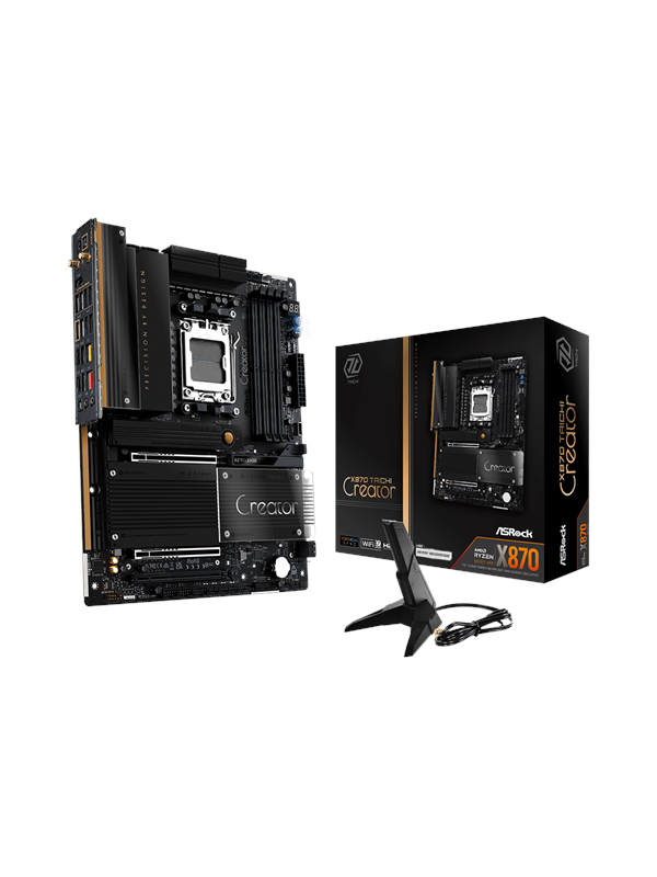 ASRock X870 TAICHI CREATOR Bundkort - AMD X870 - AMD AM5 - DDR5 RAM - ATX billede