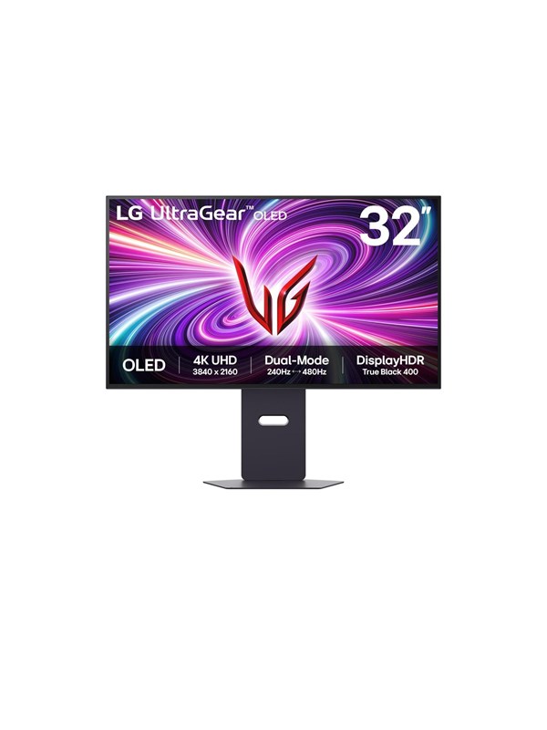 LG UltraGear 32GX870A-B - OLED-monitor - gaming - 32 (31.5 til at se) - 3840 x 2160 4K UHD (2160p) @ 240 Hz - 275 cd/m² - 1500000:1 - DisplayHDR 400 True Black - 0.03 ms - 2xHDMI, DisplayPort, USB-C - højtalere