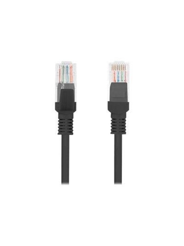 Lanberg patch cable - 10 m - black RAL 9004 - Sort - 10m