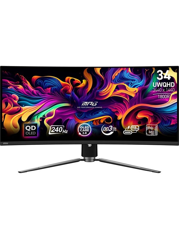 34" MSI MPG 341CQPX QD-OLED - OLED monitor - curved - 34.18" - HDR