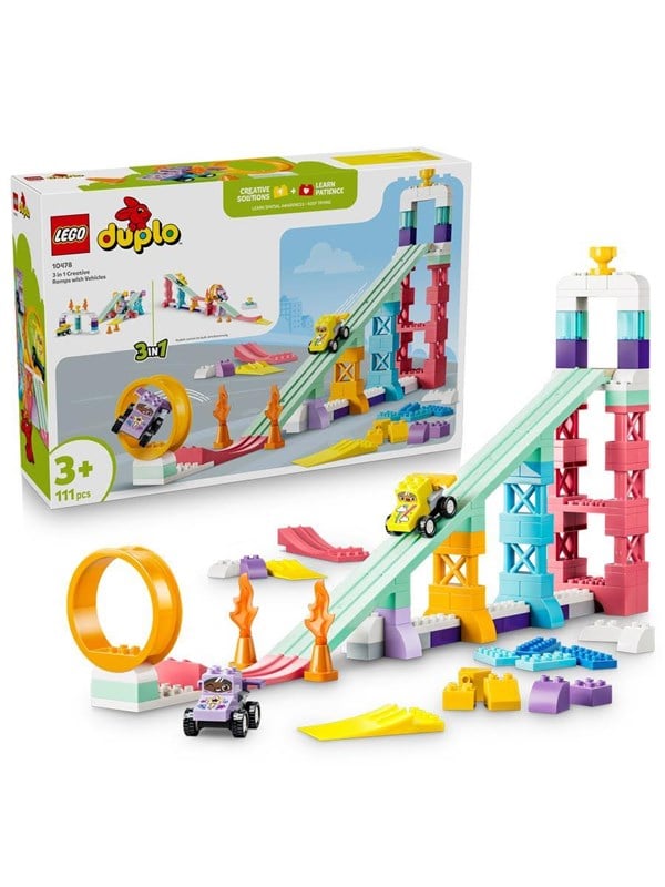 LEGO DUPLO 10478 3-i-1 kreative ramper med køretøjer billede