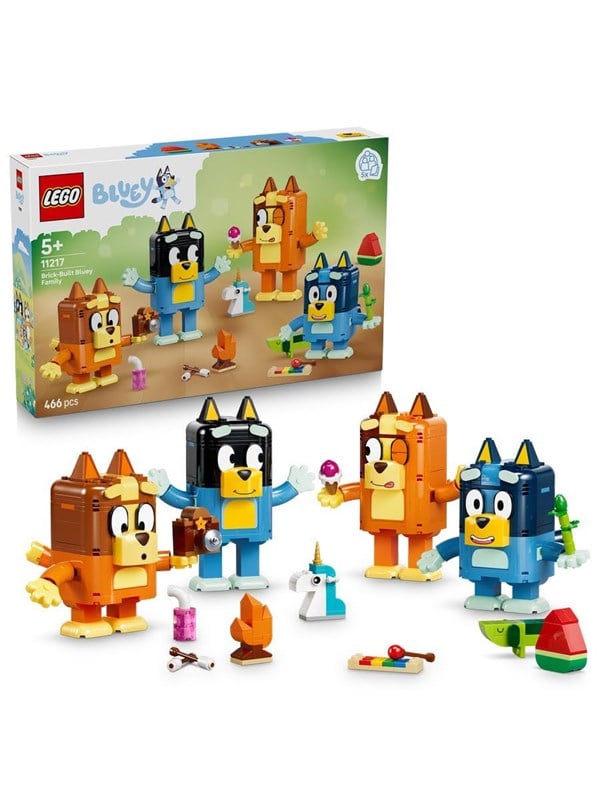 LEGO Bluey 11217 - Bygget af klodser: Bluey familien (466 dele)