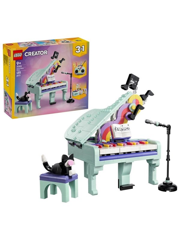 LEGO Creator 31392 Musikpynt: Klaver med kat LEGO Creator 31392 Musikpynt: Klaver med kat