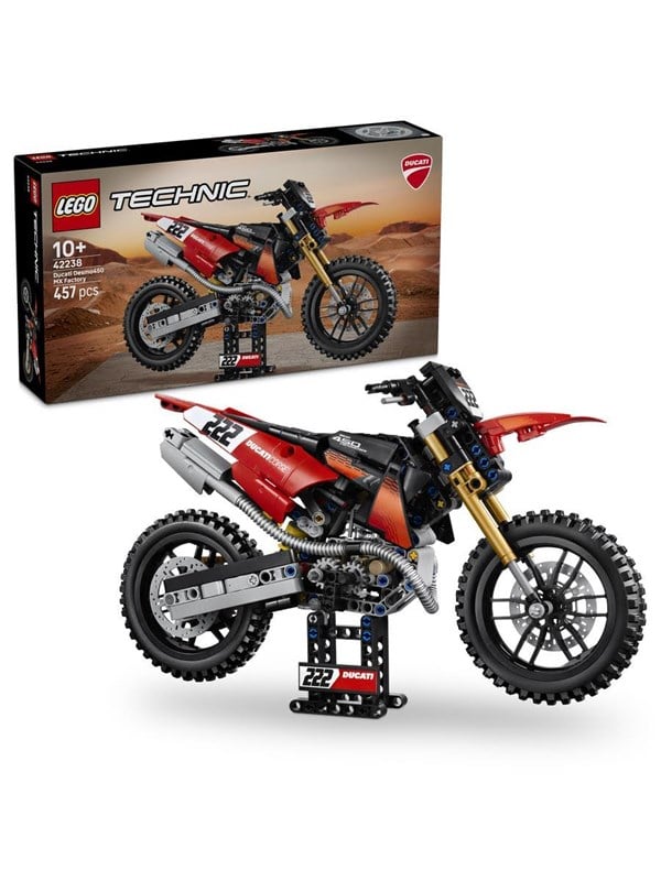 LEGO Technic 42238 Ducati Desmo450 MX Factory-motorcykel