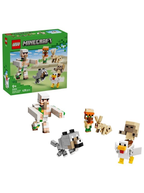 LEGO Minecraft 21592 Hønsejockey-ørkenangreb