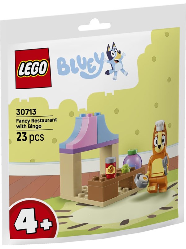 LEGO ® Bluey - Fin Restaurant Med Bingo 30713 - 23 Dele
