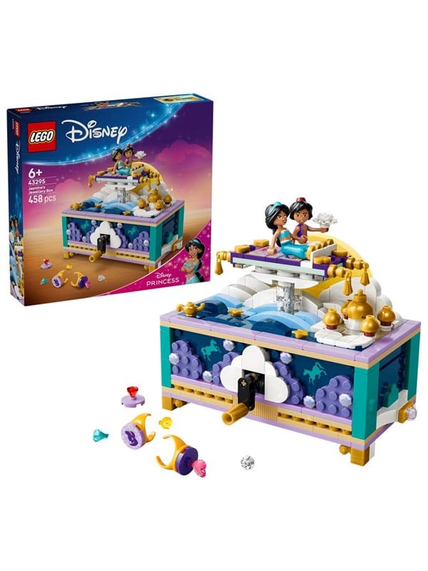 LEGO Disney 43295 Jasmines smykkeskrin - byggesæt til børn 6+