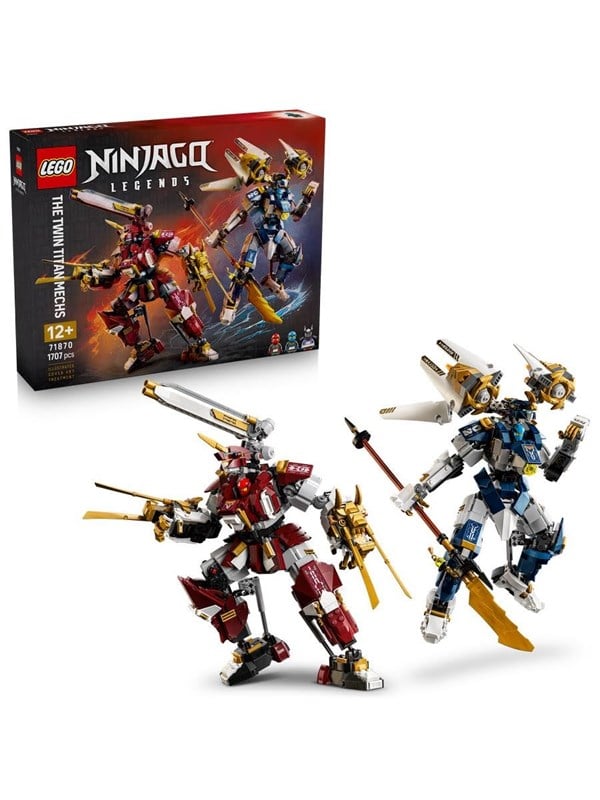 LEGO NINJAGO 71870 - De Tvillinge-Titan Mechs byggesæt (12+)