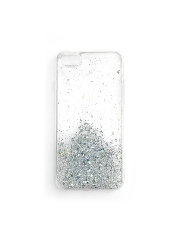 Wozinsky Star Glitter Shiny Glitter Case Cover with Glitter Samsung Galaxy A22 4G Transparent