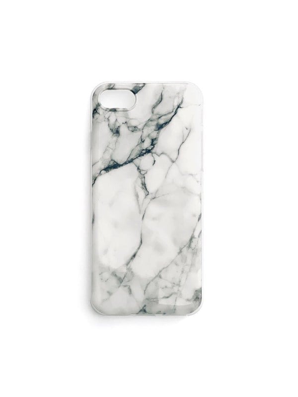 Wozinsky Wozinsky Marble zelowe etui pokrowiec marmur Samsung Galaxy A73 bialy