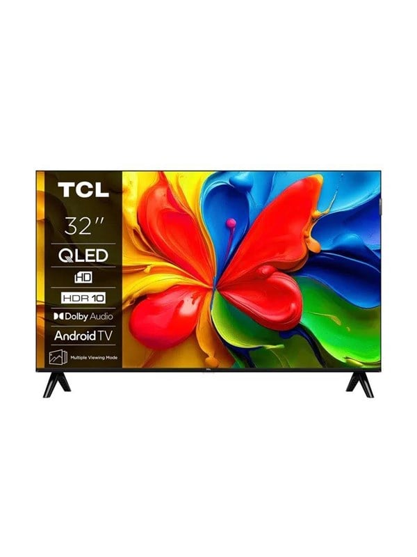 TCL 32" Fladskærms TV QLED 720p High Dynamic Range 10 (HDR10) 32V4C
