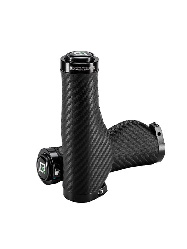 Rockbros Bike Grips Twisted Ergonomic Anti-Slip Grips - Black