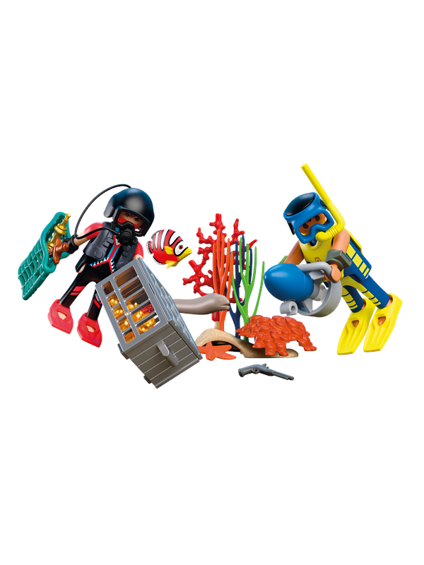 Playmobil City Action - Politidykker med skat - Køb til DKK 99 - Spar 38%