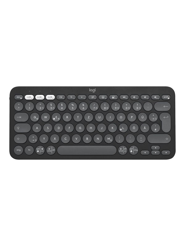 Logitech Pebble Keys 2 K380s Wireless Keyboard - Tonal Graphite - Tastatur - Engelsk - UK - Grå
