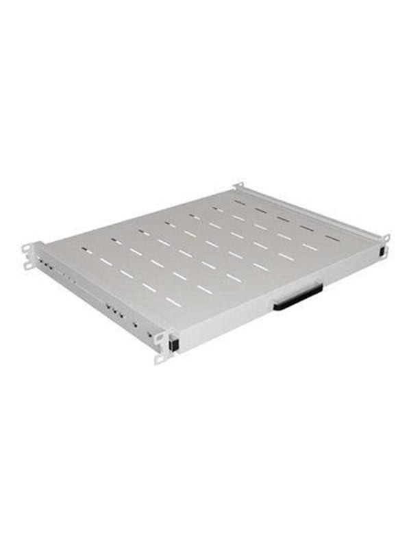 Lanberg - rack sliding shelf - 445 x 350 mm load capacity up to 35 kg 4-point mounting - 1U