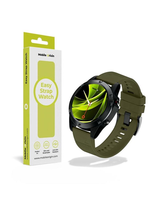 Mobile Origin Easy Strap Urrem - 20mm - Mørkegrøn
