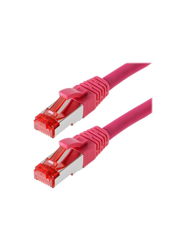 Helos patch cable - 1 m - magenta - Pink - 1meter
