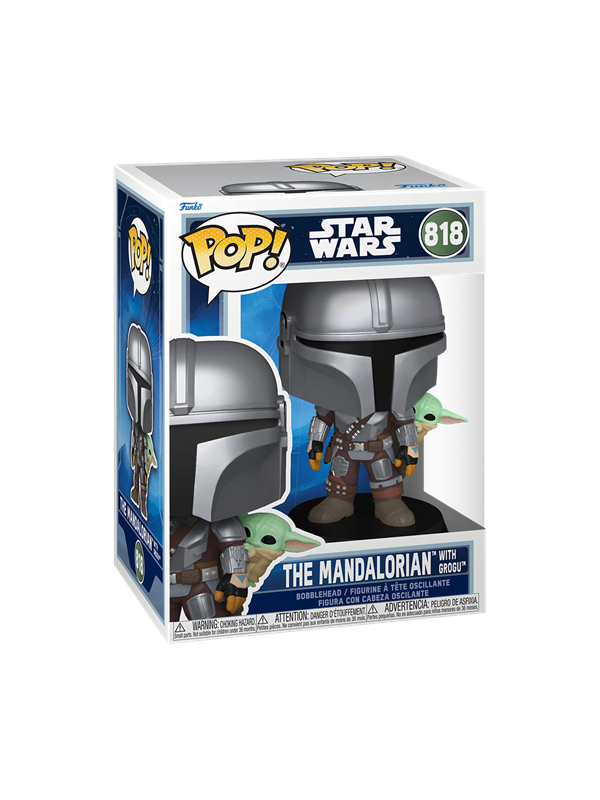 Funko Pop! - Star Wars: The Mandalorian & Grogu - The Mandalorian With Grogu (on Back) (90443)