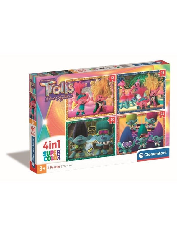 Clementoni Puzzle Trolls 4in1 2D Puslespil